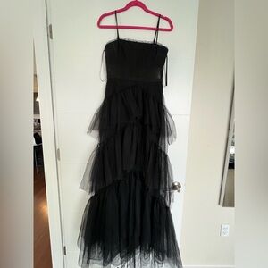 BCBG Black Tulle Dress